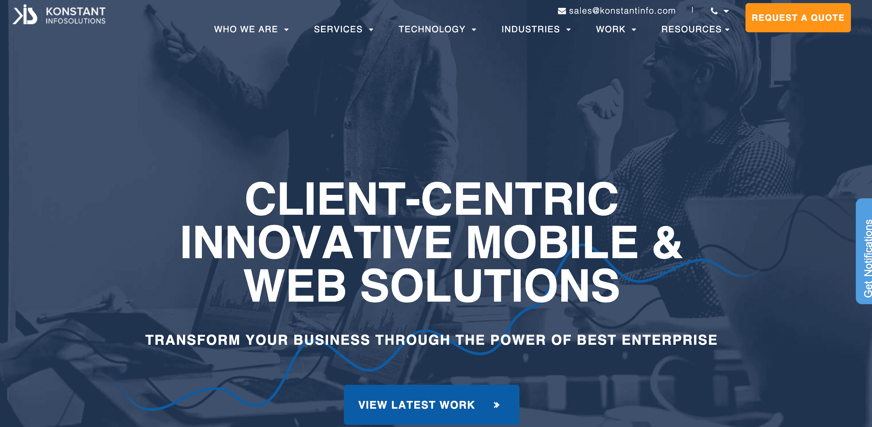 Konstant Infosolutions Homepage